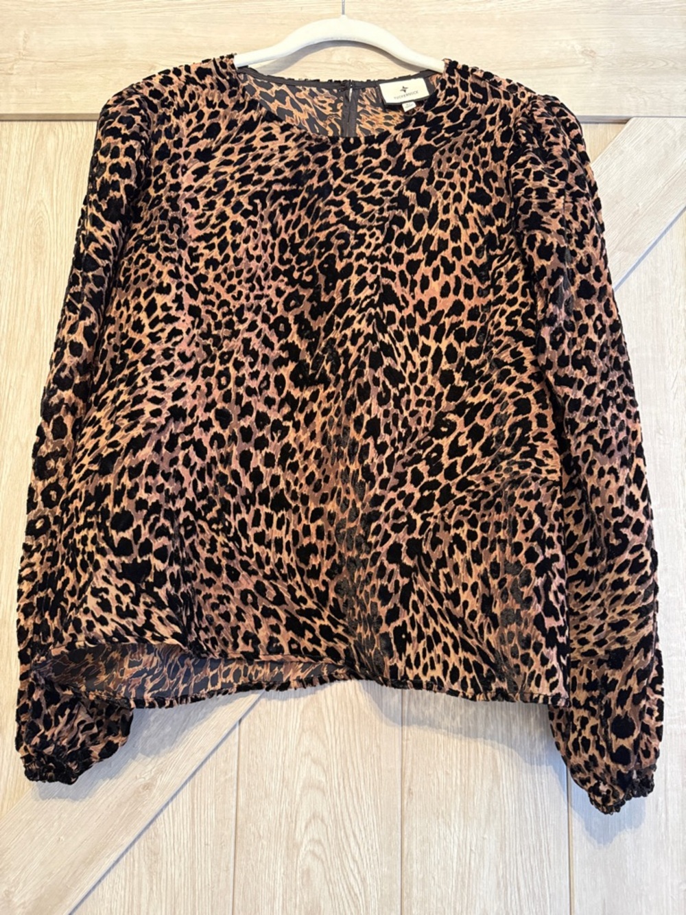 Tuckernuck Leopard Print Blouse in Brown and Black